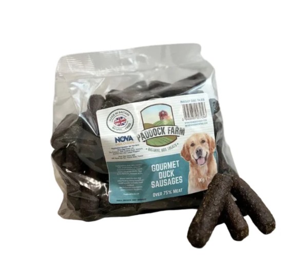 Gourmet duck sausages